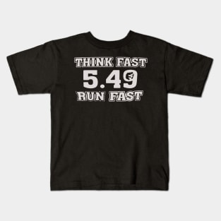 Chad Powers Think Fast Run Fast 549 Kids T-Shirt